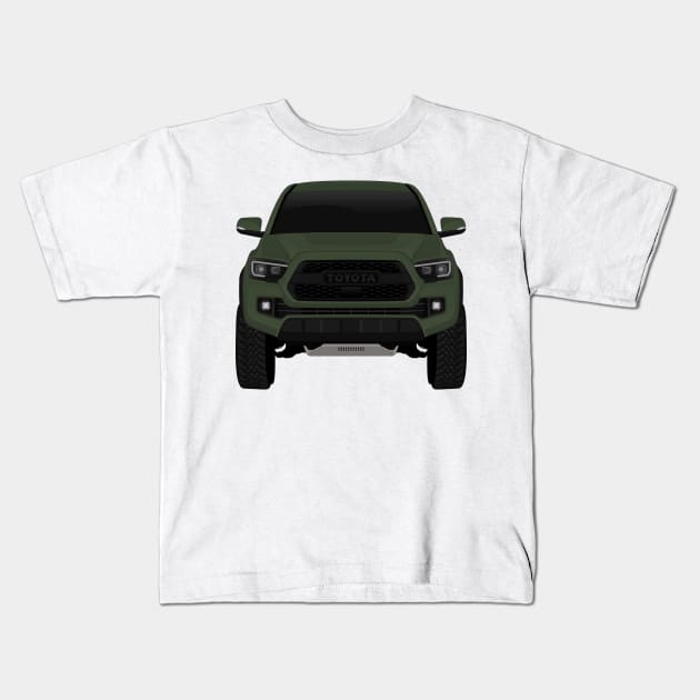 Toyota Tacoma ARMY GREEN Kids T-Shirt by VENZ0LIC